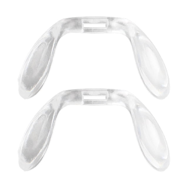 2 Piezas En Forma De U Almohadillas Para La Nariz Puente Soporte Para La Nariz Reemplazo Transparente 26mm X 17mm