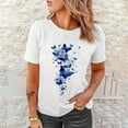 thumbnail image 3 of Womens T Shirts Crew Neck Short Sleeve Summer Tops Casual Basic Tees, 3 of 6