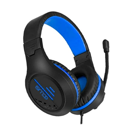 C1 PS4 Gaming Headset with Microphone for Xbox One, PS5, PC, Laptop, Adjustable Wired Headband Gaming Headset with Soft Earmuff, Blue Headset