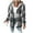1-Gray, variant on Women's Winter Casual Fashion Plaid Hooded Long Sleeve Wool Blend Outer Fleece Lined Thickened Button Closure Jacket Coat Top for Winter Daily Casual Outfits