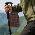 thumbnail image 4 of COEQINE Forearm Crutch Bag Walking Cane Accesories Dark Red Plaid Elbow Crutch Storage Organizer, 2 Zippered Pockets, Lightweight, Hands-Free, for Adults & Seniors, 4 of 7