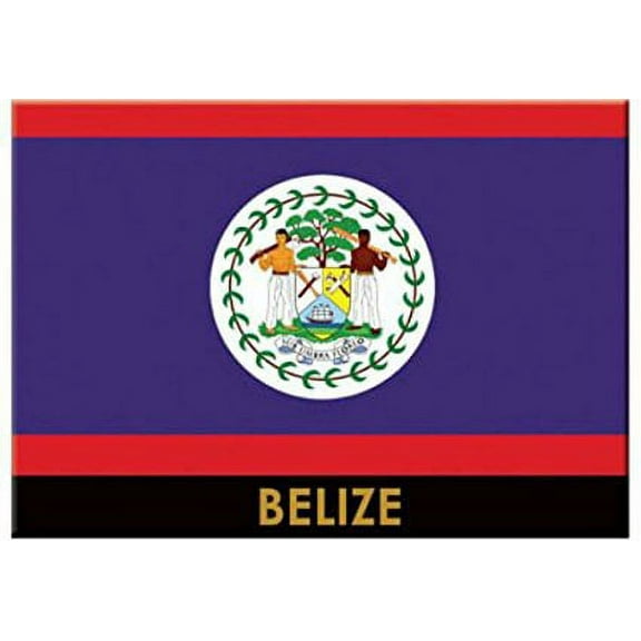 Belize Flag Caribbean Fridge Collector's Souvenir Magnet 2.5 inches X 3.5 inches