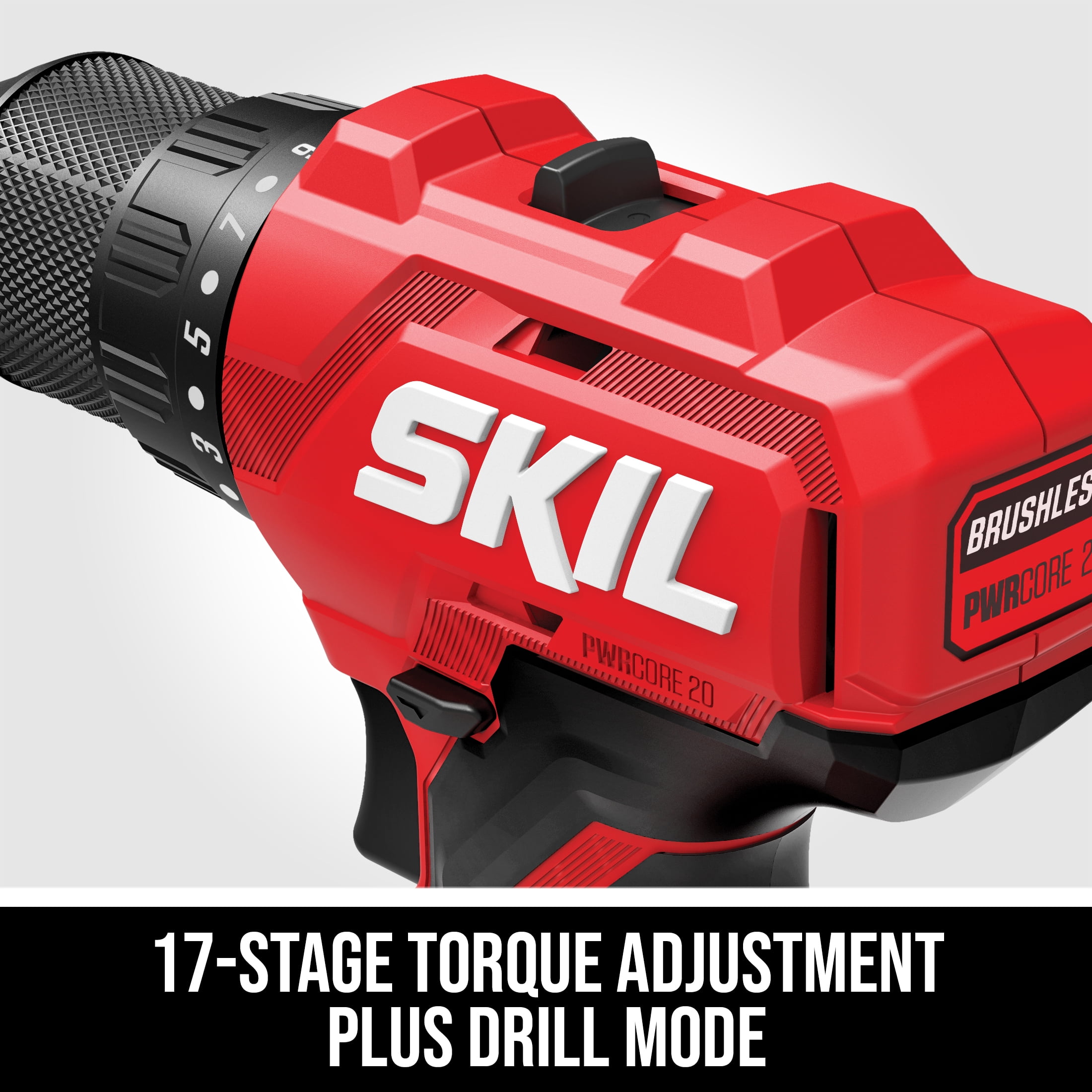 SKIL 20V Brushless Drill Driver & Impact Driver Combo Kit Including 20V 2.0Ah battery and Charger-CB8002B-10