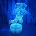 thumbnail image 3 of ZHAOCHENG Lámpara de ilusión óptica 3D de astronauta, luz nocturna LED EASEHOME, lámpara de noche con ilusión óptica, lámpara de noche táctil de 7 colores, lámpara de mesa para dormitorio, luz nocturn, 3 of 5