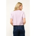 thumbnail image 2 of Cielo Women's Short Sleeve Open Front Bolero Cardigan – Soft Cotton Spandex Shrug Lavender,Xlarge, 2 of 2