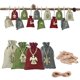 thumbnail image 1 of Bolsa de arpillera con cordón para regalo de Navidad, 24 Uds., bolsa de dulces de Navidad, juego de cuenta atrás de Navidad, bolsa de arpillera Sincero Hogar, 1 of 5