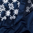 thumbnail image 3 of 5PC Window Set, Regal Home Collections Leila Embroidery Blackout Rod Pocket Curtain Panel, 3 of 7