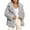 Grey, variant on Long Shearling Trench Coat Women Winter Warm Lapel Collar Outerwear For Fall And Cold Weather Days