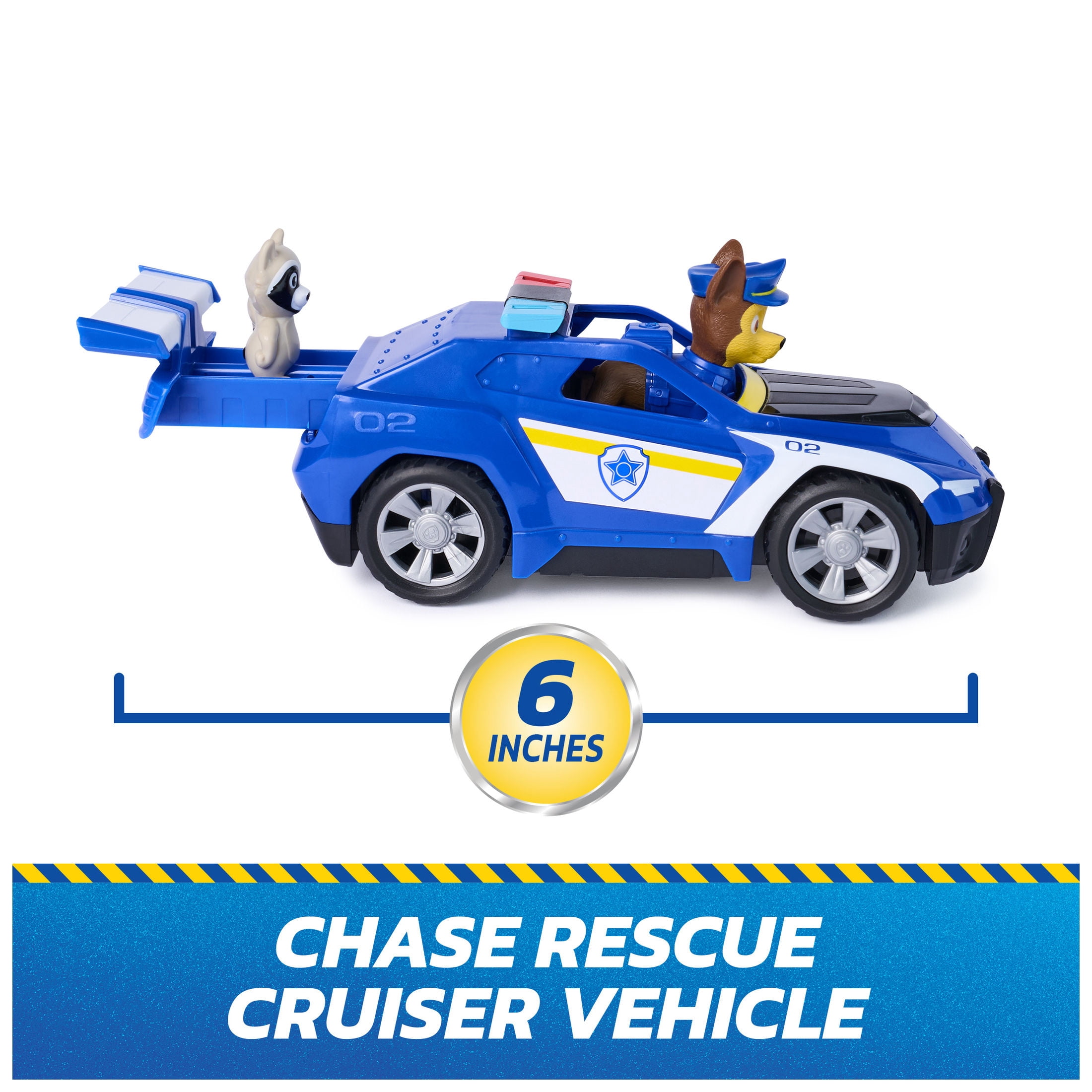 PAW Patrol: Search & Rescue, Chase Rescue Cruiser Vehicle with 2 Figures