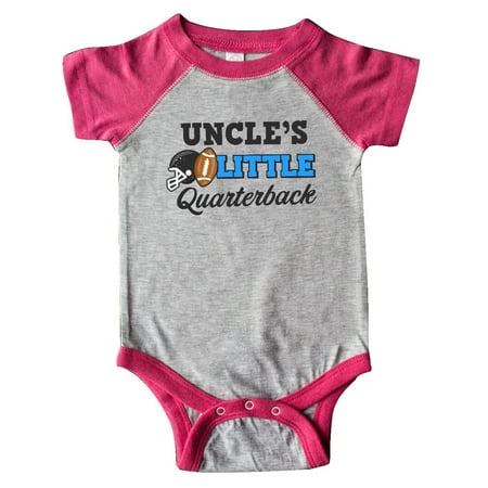 

Inktastic Uncles Little Quarterback with Football and Helmet Gift Baby Boy or Baby Girl Bodysuit