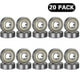 thumbnail image 1 of 20 piezas 608 Zz rodamiento de bolas, 608zz Metal doble blindado miniatura patineta de ranura profunda rodamientos de bolas para impresora 3d, 1 of 4