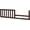 Brown, variant on Toddler Bed Safety Guard Rail Conversion Kit for Sorelle Cribs (Grigio, Model #136)