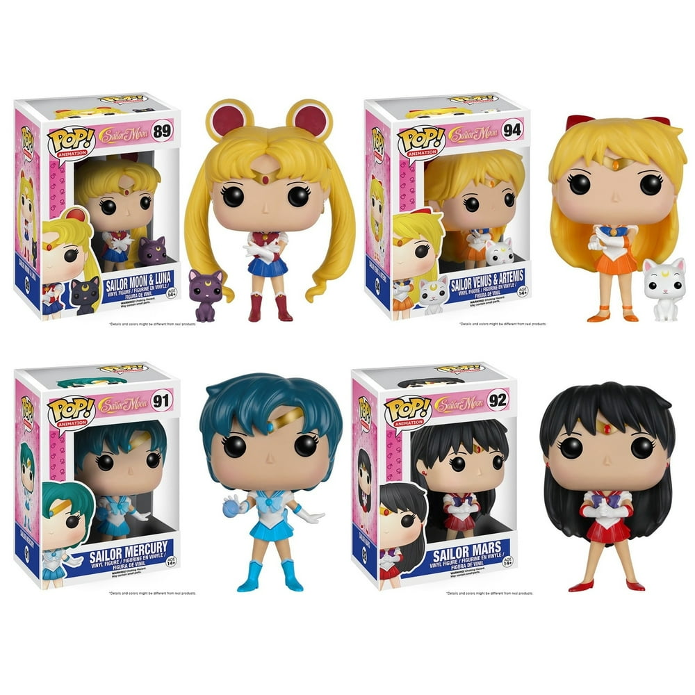 Funko POP! Sailor Moon Anime Collectors Set Featuring Sailor Moon with Luna, Venus with Artemis