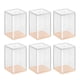 thumbnail image 2 of Organizador de almacenamiento apilable de decoración multiusos con 6 vitrinas transparentes Rosado, 2 of 7