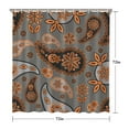 thumbnail image 5 of Elegant Vintage Shower Curtain 72x72 Inches, Quick-Dry Polyester with Plastic Hooks, Abstract Bohemian Floral Pattern for Bathroom Style, 5 of 5