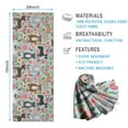 thumbnail image 2 of Cute Pitbull Terriers Dog and Flower Hot Yoga Mat Towel Non Slip for Hot Yoga - Quick-Drying Yoga Mat Cover with 4 Corner Pockets with Travel Bag - Hot Yoga Towel Non Slip 70"x26", 2 of 6