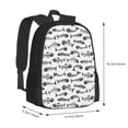 thumbnail image 3 of Daiia Fish Bones Backpack for Men and Women -Durable Backpack Large Capacity, Water-Resistant Bag with Adjustable Straps and Laptop Compartment, 3 of 9