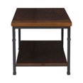 thumbnail image 4 of Atlin Designs Transitional Wood Coffee Table with Shelves in Brown, 4 of 8