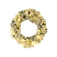 thumbnail image 2 of MXTPOV Flocked Christmas Wreath with LED Lights, Snowy Wreath, Christmas Wreaths for Front Door Party Wedding, Home Decor, 15.7 inch, 2 of 6
