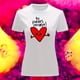 thumbnail image 3 of Playera Blusa Con Estampado De Corazon Tu Puedes Diseños Divertidos Color Blanco Talla Mediana Marca Emil SaEs, 3 of 4