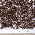 thumbnail image 4 of MIYUKI Delica Beads Cylinder Japanese Seed Beads 11/0 (DB1051) Matte Metallic Bronze Gold Iris 1.3x1.6mm Hole: 0.8mm about 2000pcs/10g, 4 of 5