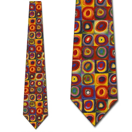 Art Necktie - Art Ties Mens Kandinsky Geometric Necktie by Three Rooker