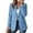 A1/Sky Blue, variant on Holzkary Business Blazers for Women Long Sleeves Oversized Notched Lapel Button Jackets with Functional Flap Pockets Open Front Work Office Casual Suit Blazer Fall Winter Clothes Black L