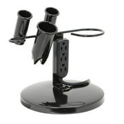 Saloniture Tabletop Blow Dryer & Hair Iron Holder - Salon Appliance Stand w/ 3 Outlets
