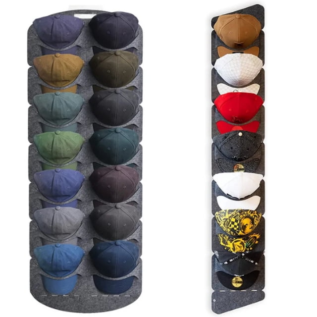 Bolsa de almacenamiento para colgar sombreros, gorra de béisbol, exhibición de artefactos, rejilla multicapa, colgante diario para el hogar, puerta trasera, colgante de fieltro para pared