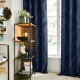thumbnail image 2 of Deconovo Grommet Blackout Curtains 2 Panels,Thermal Insulated for Living Room, 52x72 inch, Navy Blue, 2 of 7