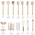 thumbnail image 3 of Juego de utensilios de cocina Hecef 32 piezas silicona grado alimenticio con soporte, 3 of 12