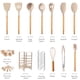 thumbnail image 3 of Juego de utensilios de cocina Hecef 32 piezas silicona grado alimenticio con soporte, 3 of 12