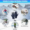 thumbnail image 2 of NWOKYZGH Heated Gloves for Men Women Mittens Touchscreen Waterproof USB Winter Gloves Heating Glove for Driving Cycling Hunting Hiking Navy-XL XL(One Size), 2 of 8