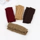 thumbnail image 5 of Xiao Hua Conjunto de 2 pares de guantes de punto cálidos para niños y niñas, sin pulgares, con mangas de invierno (negro), 5 of 5