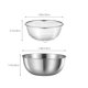 thumbnail image 3 of Juego de 2 coladores de acero inoxidable | Cestas de colador de malla fina para cocina | Lavadora de arroz y escurridor de pasta | Resistente a la oxidación | 19x19x8cm | Accesorio de cocina casera, 3 of 7