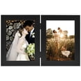 thumbnail image 3 of Golden State Art 2-Opening 5x7 Black Hinged Picture Frames with Real Glass, 1-Pack, 3 of 8