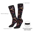 thumbnail image 5 of Picia Women Crew Soft Moisture-wicking Socks Humming Bird Pattern Design Cotton Socks, One Size fit All, 5 of 9