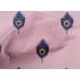 thumbnail image 4 of oneOone Tissu Popeline de Coton Imprimé Plume de Paon Ikat BTY 56 Pouces de Large, 4 of 4