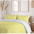 thumbnail image 6 of Ambesonne Abstract Duvet Cover Sets, Lively Animal Skin Pattern, 2-Queen, Yellow and White, 6 of 7