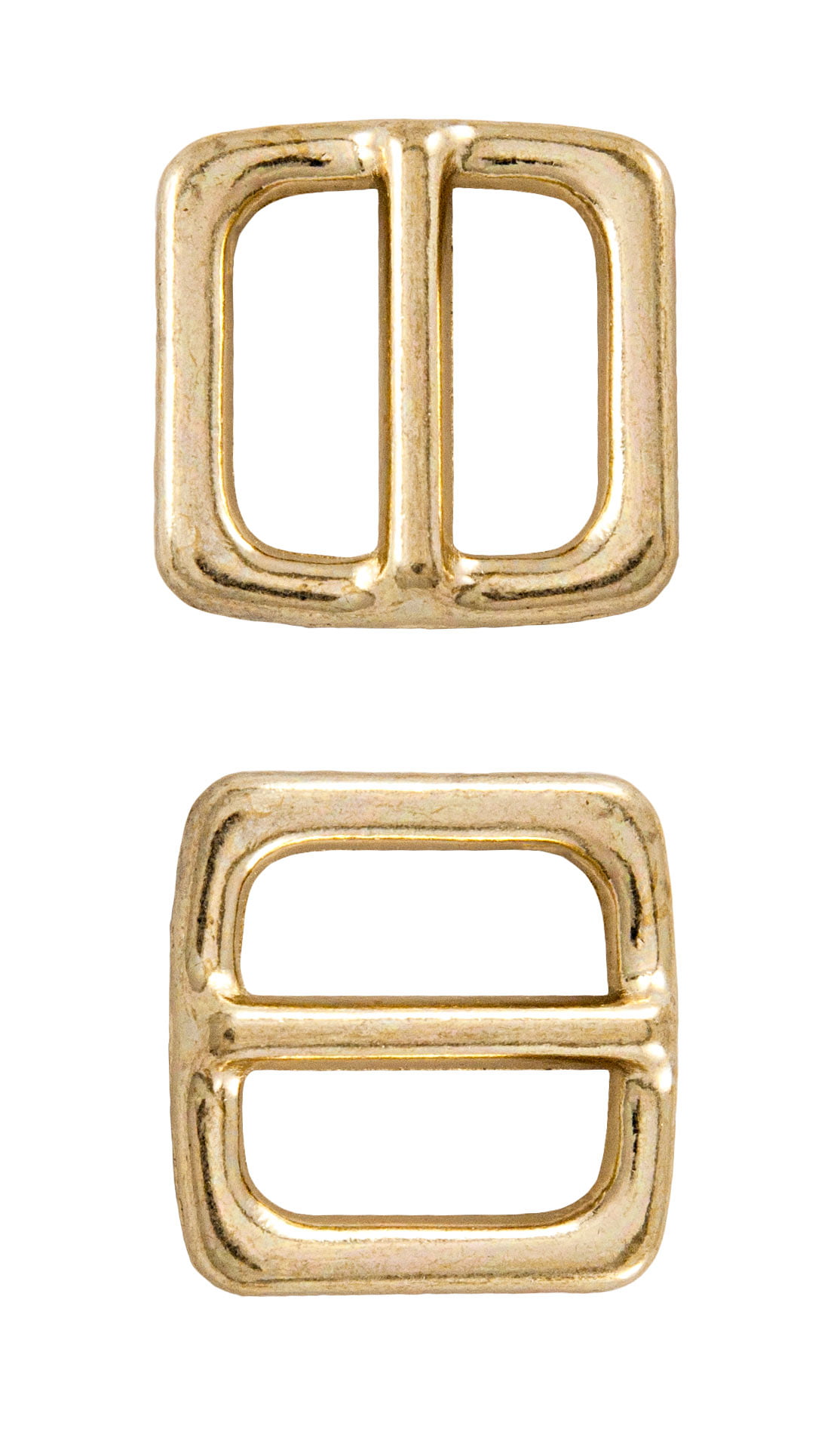 25-3/4 Inch Brass Plated Metal Round Triglide Slides Closeout 
