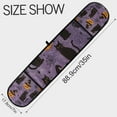 thumbnail image 3 of Yayeee Double Oven Mitt Kitchen Heat Resistant Baking 35" x7" Quilted Glove, Purple Halloween Black Cat, 3 of 6