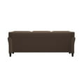 thumbnail image 5 of Hawthorne Collections Cushion Back Transitional Microfiber Sofa in Brown, 5 of 9