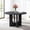 Antique Black, variant on 47.3" Round Dining Table for 4 - Farmhouse Style Table for Kitchen, Dining & Living Room,Light Oak