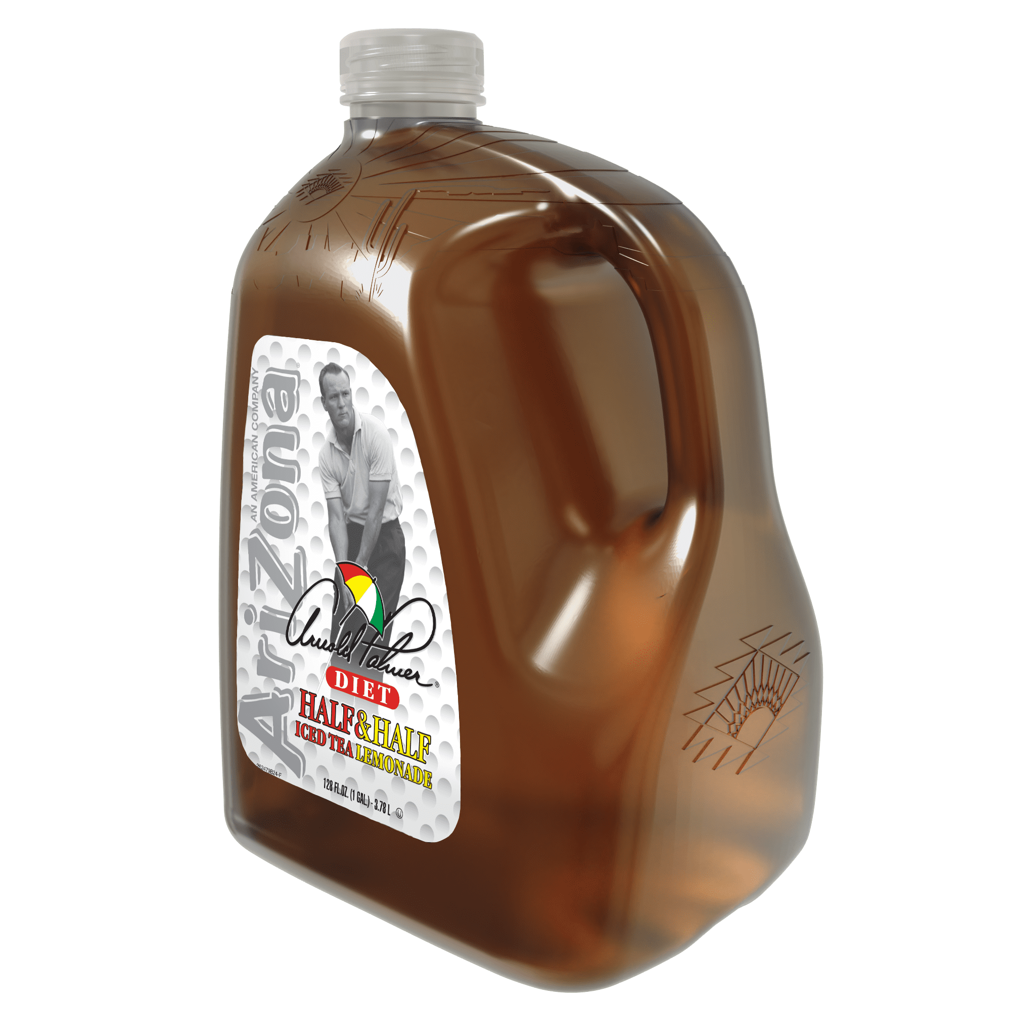AriZona Arnold Palmer Zero Half & Half Iced Tea Lemonade, 128.0 FL OZ