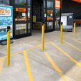 thumbnail image 5 of F&L Aluminum Bollard – OSHA Yellow Powder Coated Safety Barrier for Traffic Control, Crowd Control Warehouse, and Parking Protection (48"), 5 of 8