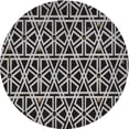 thumbnail image 1 of Ahgly Company Machine Washable Indoor Round Transitional Midnight Gray Area Rugs, 3' Round, 1 of 7
