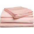 thumbnail image 3 of 600 Thread Count 100% Egyptian Cotton Ultra Soft Cotton Rich Easy Care Sateen Sheets,King Size 4 Piece Sheet Set Fit 26" Inch to 30" Inch Deep Pocket {Peach Solid}, 3 of 6
