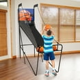 thumbnail image 2 of Costway Foldable Single Shot Basketball Arcade Game W/Electronic Scorer 3 Basketballs, 2 of 11