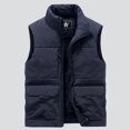 thumbnail image 5 of Nuevo chaleco para el trabajo de lana a la moda de invierno, chalecos acolchados de algodón para hombre, abrigos, chaquetas sin mangas para hombre, chalecos cálidos con múltiples bolsillos, 5 of 5