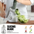thumbnail image 5 of Geedel Rotary Cheese Grater, Kitchen Grater Vegetable Slicer with 3 Interchangeable Blades, Powerful Suction, Dishwasher Safe, Easy to Clean Grater for Vegetable, Fruit, Nuts, 5 of 10